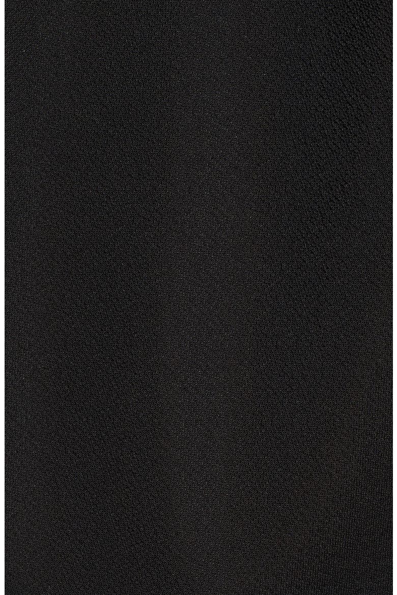 Pleat Front Crepe Top, Alternate, color, BLACK