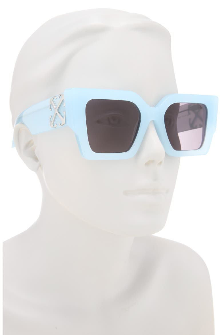Catalina Square Sunglasses, Alternate, color, LIGHT BLUE DARK GRE