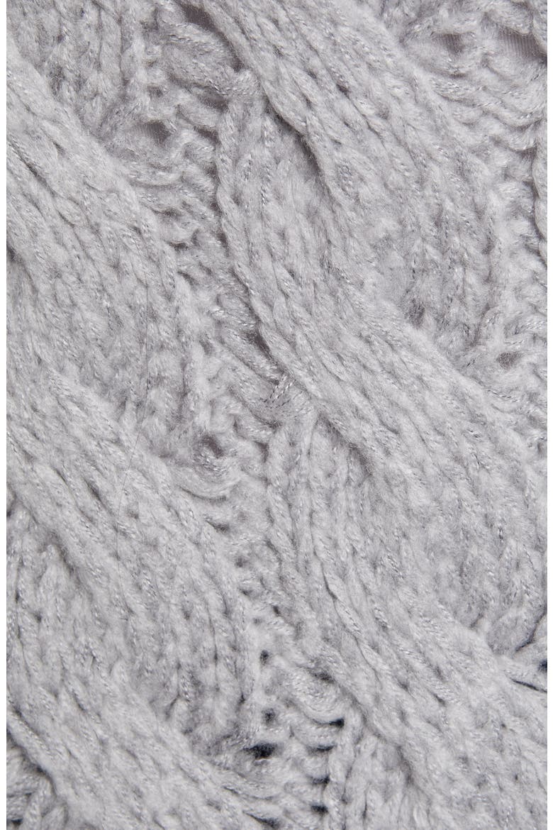 Cable Stitch Sweater, Alternate, color, FOG MIX