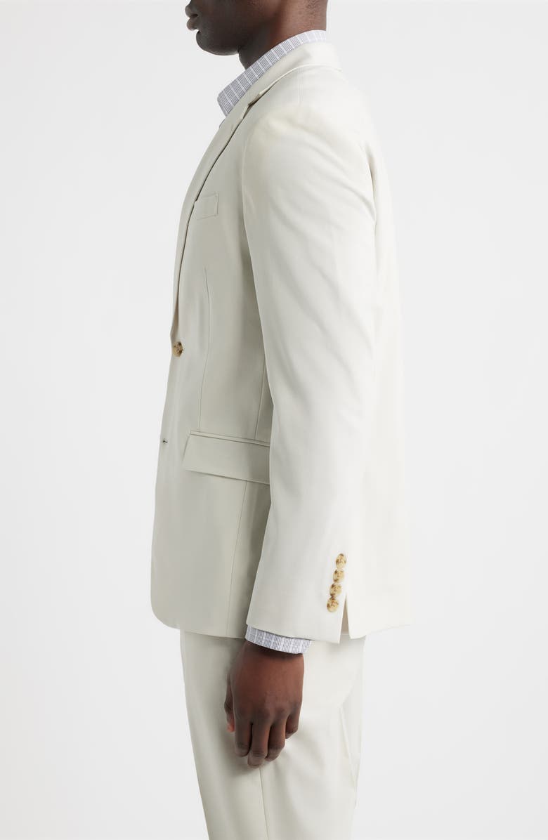Nordstrom Henrik Trim Fit Solid Stretch Wool Suit Jacket, Alternate, color, Grey Moonbeam
