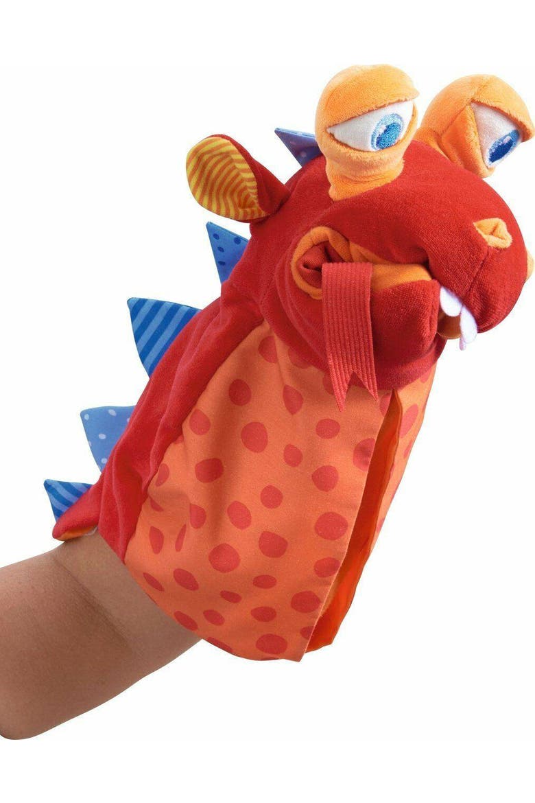 Eat-it-up Dragon Glove Puppet, Alternate, color, Red Multi