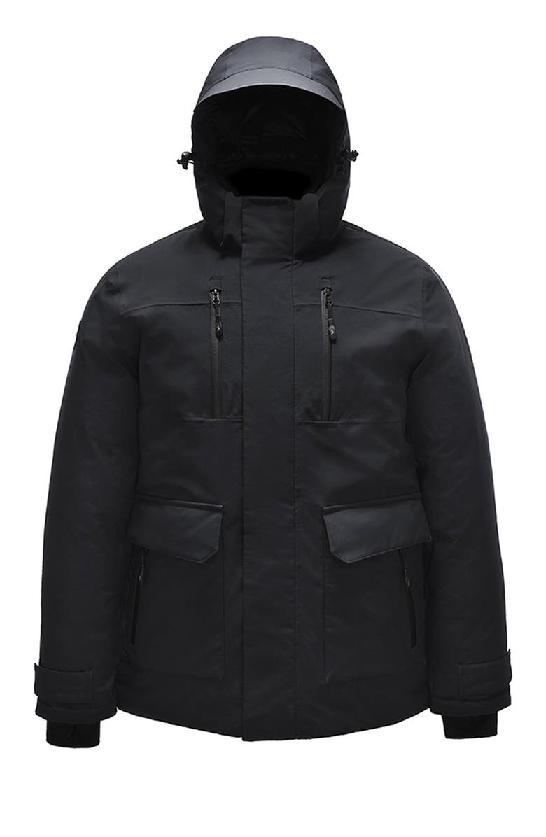 Triple F.A.T. Goose Anvil Men's Short Down Parka, Alternate, color, Black