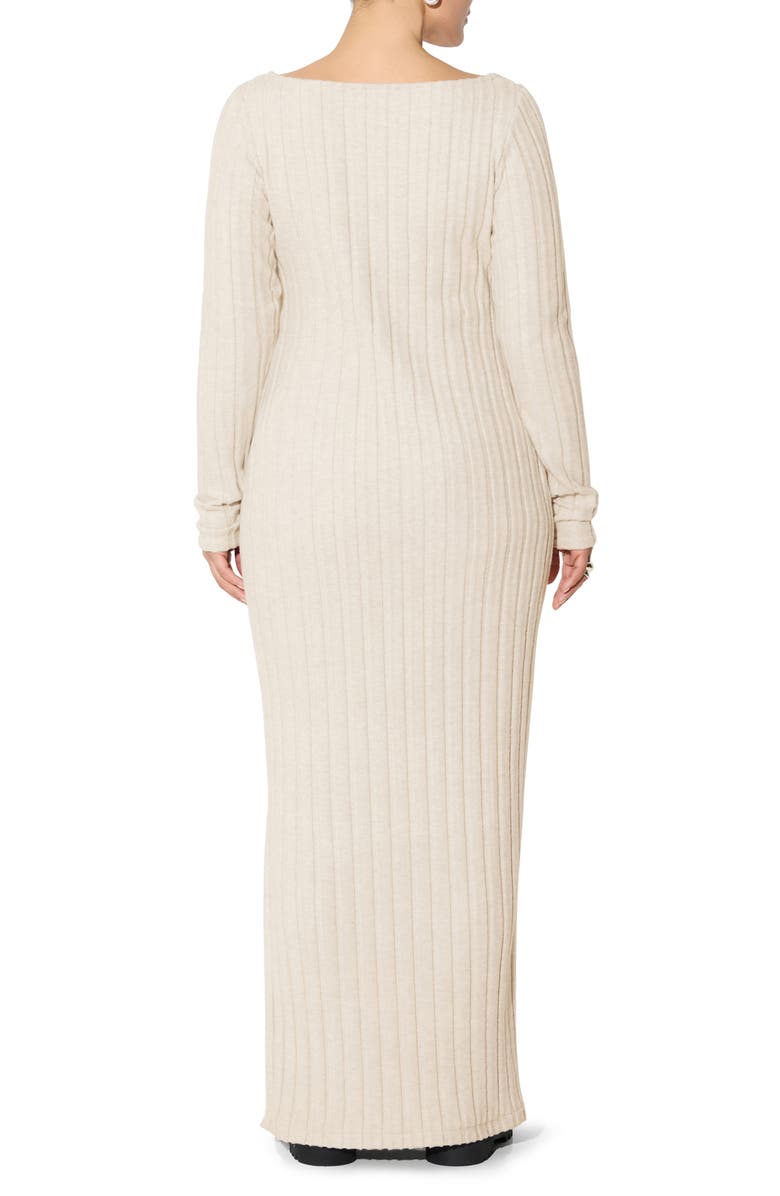Marcella Penelope Long Sleeve Sweater Dress, Alternate, color, Light Beige