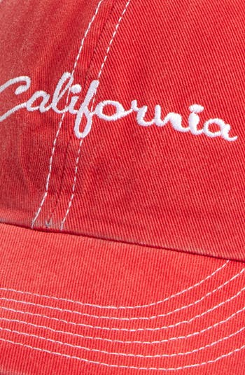 【関税込み】ERL レッド 'California' Embroidered キャップ ERL California Embroidered Baseball Cap | Nordstrom