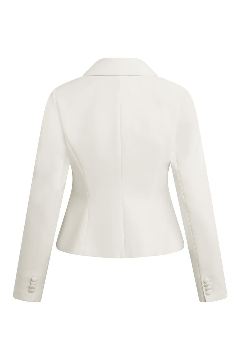 The Favorite Cropped Blazer, Alternate, color, PEARL