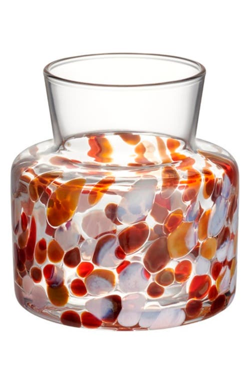 Kosta Boda Meadow Fall Small Vase In Red Multi