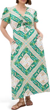 City Chic Aliya Floral Print Maxi Dress