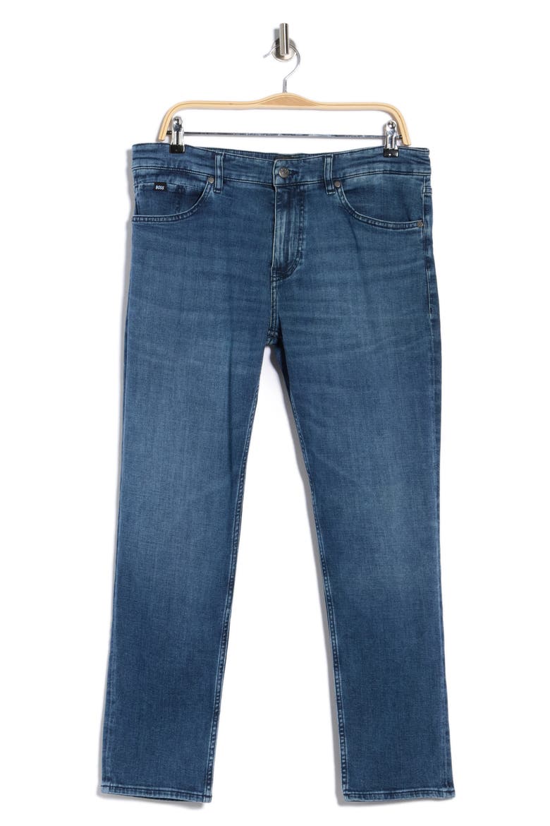 Maine Regular Fit Straight Leg Jeans, Main, color, MEDIUM BLUE