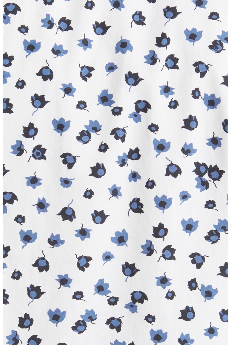 Cross Hills Floral Short Sleeve Button-Up Shirt, Alternate, color, SNOW