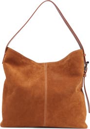 McQueen T-Bar Suede Shoulder Bag
