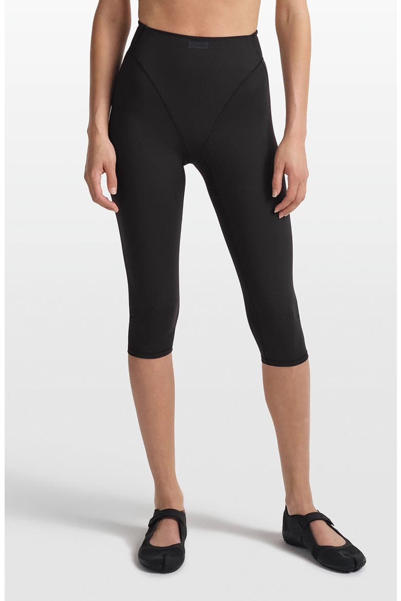 V-Panel Crop Leggings, Main, color, OBSIDIAN