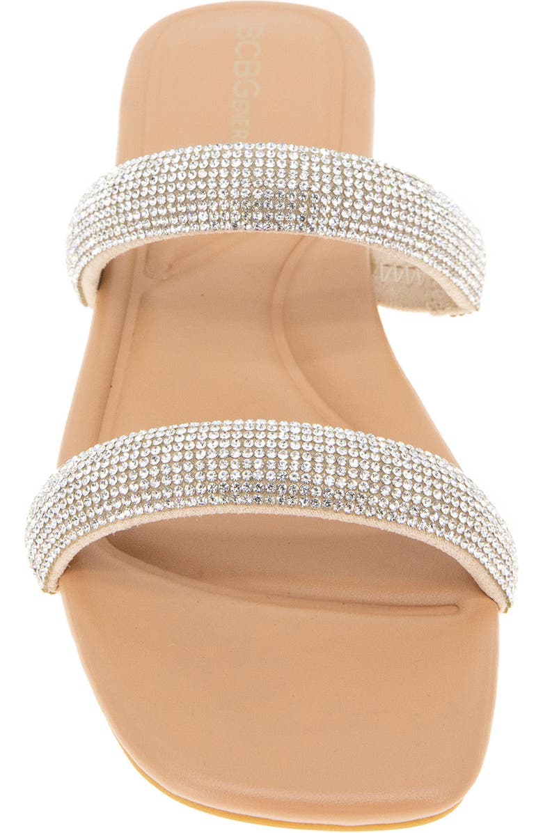 BCBGeneration Glannis Slide Sandal, Alternate, color, Clear/Tan