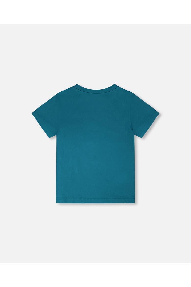 Organic Cotton Jersey Mountain Biker T-Shirt, Alternate, color, Atlantic Green