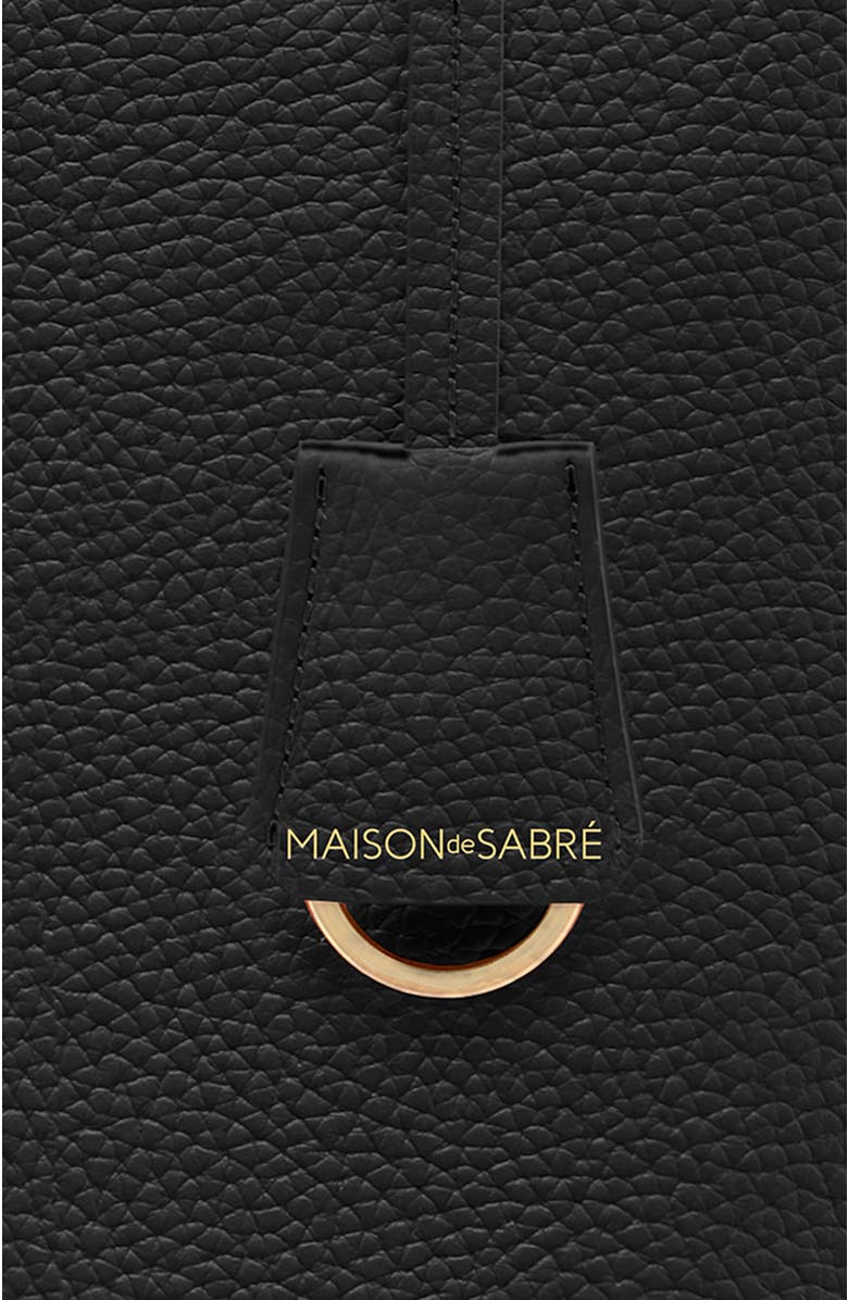 MAISON de SABRÉ Tall Leather Soft Tote, Alternate, color, Rouge Noir