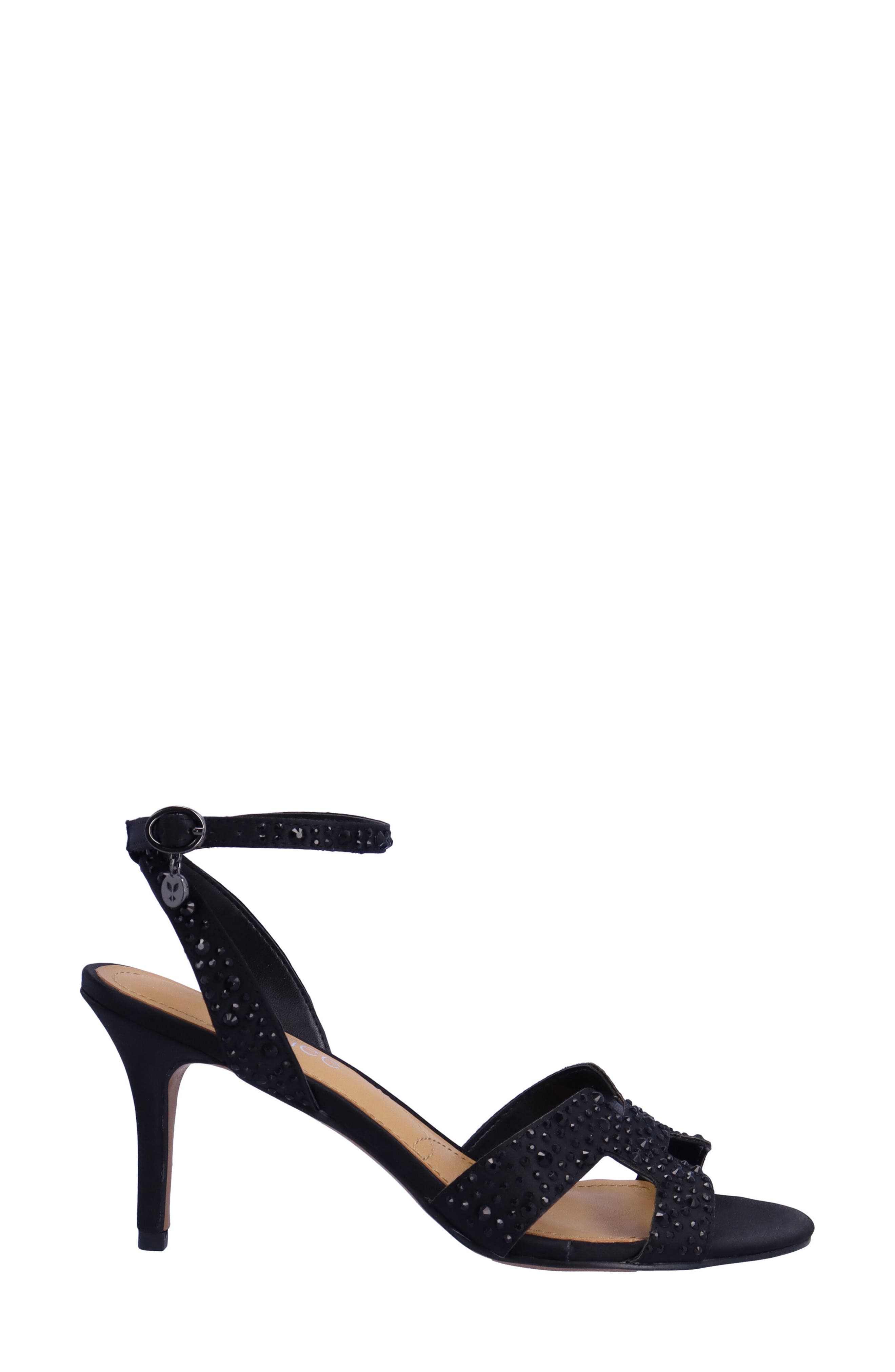 J. Reneé Sarlon Ankle Strap Sandal, Alternate, color, Black
