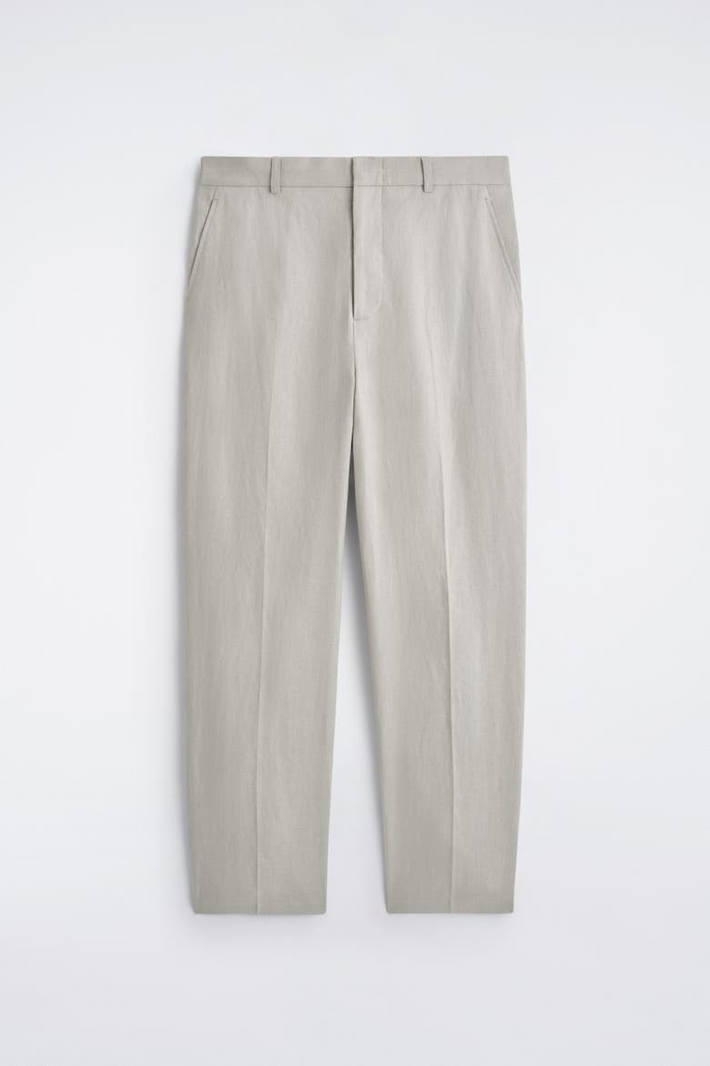 Relaxed Linen Tapered Pants, Alternate, color, PALE PISTACHIO