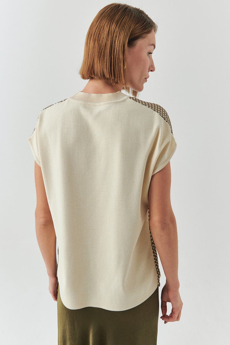 Penny Blouse, Alternate, color, Brown Patterned