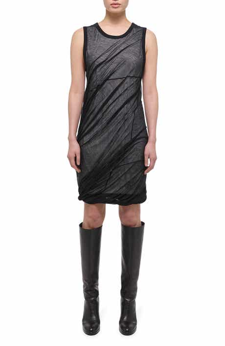 Helmut Lang Bubble Hem Cotton Dress