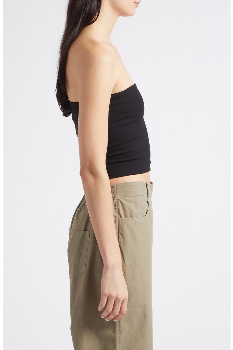 Rio Bandeau Top, Alternate, color, BLACK