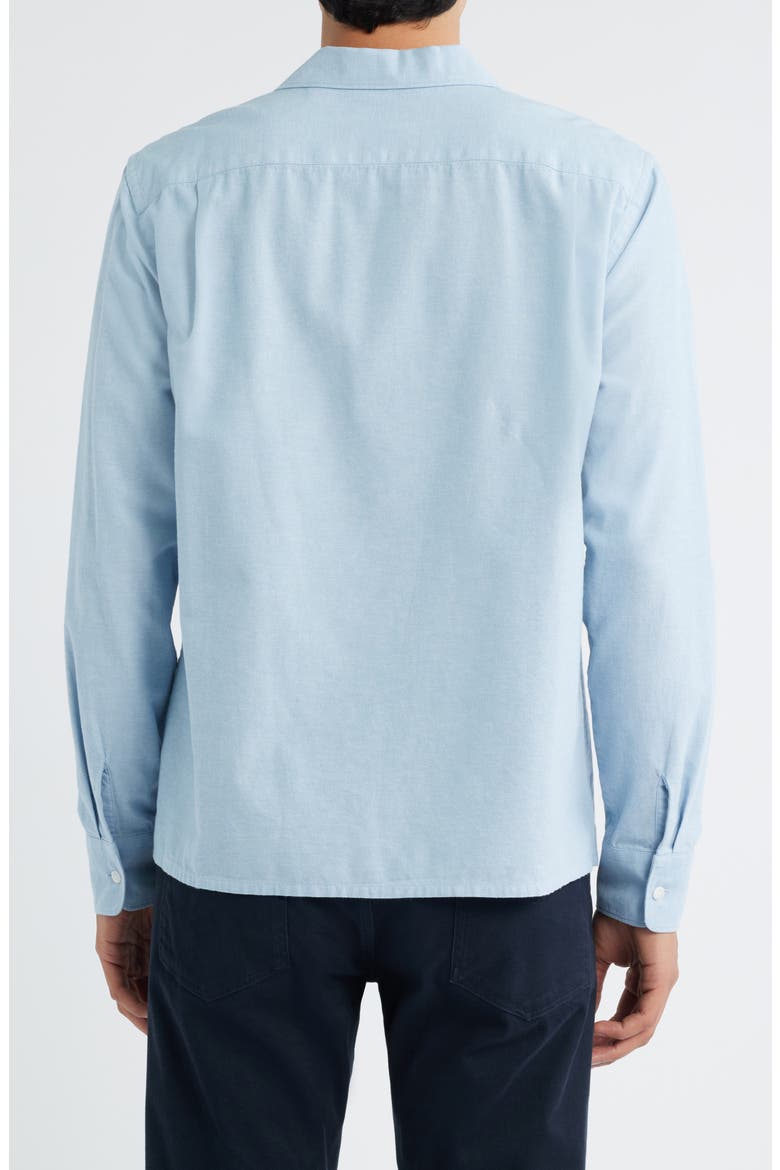 Chambray Button-Up Shirt, Alternate, color, CALIFORNIA RAIN