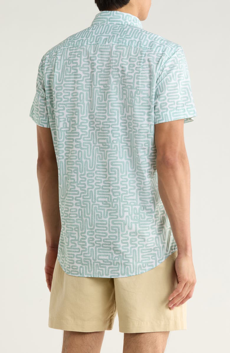 Rodd & Gunn Fenchurch Short Sleeve Button-Up Shirt, Alternate, color, Mint