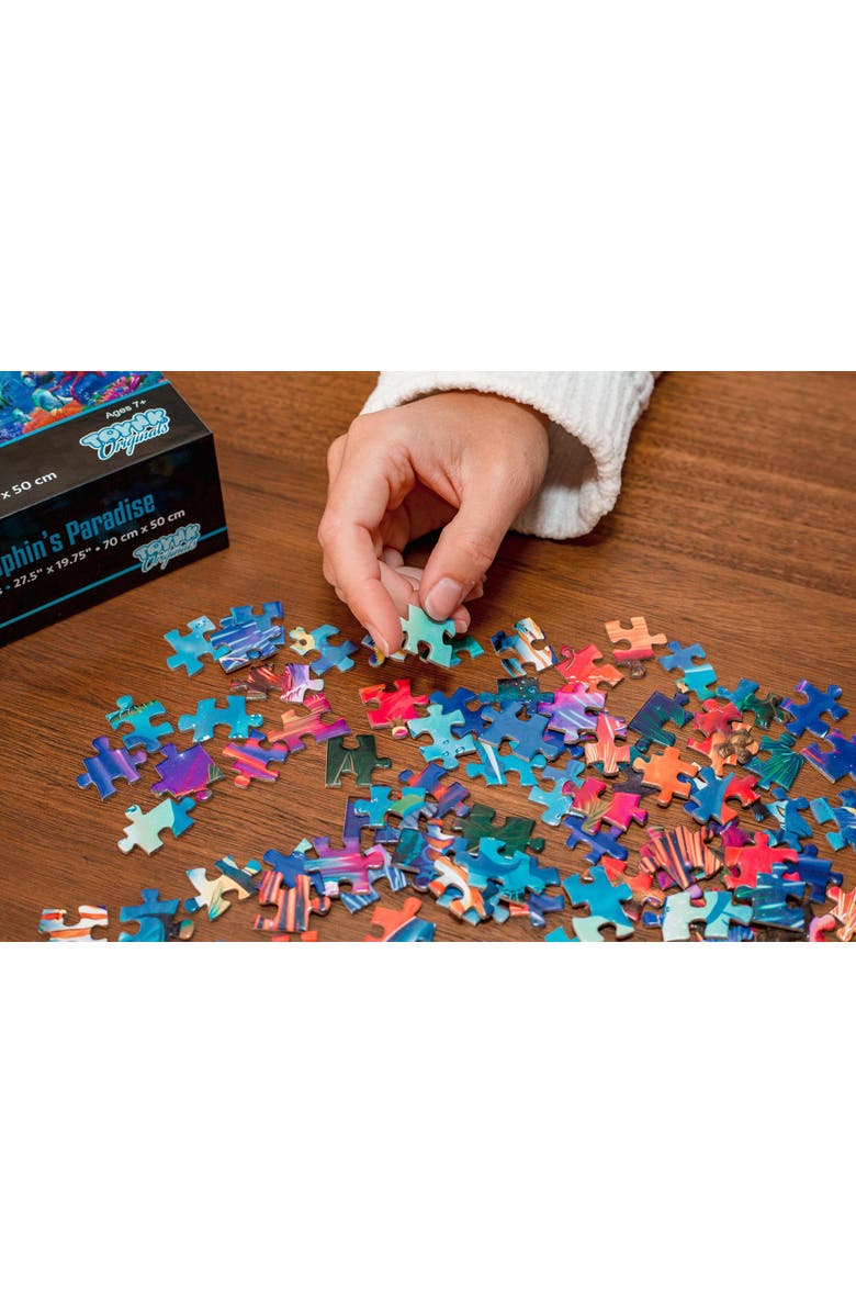 Toynk A Dolphin's Paradise Ocean Puzzle For Adults And Kids | 1000 Piece Jigsaw Puzzle, Alternate, color, Multi-Color