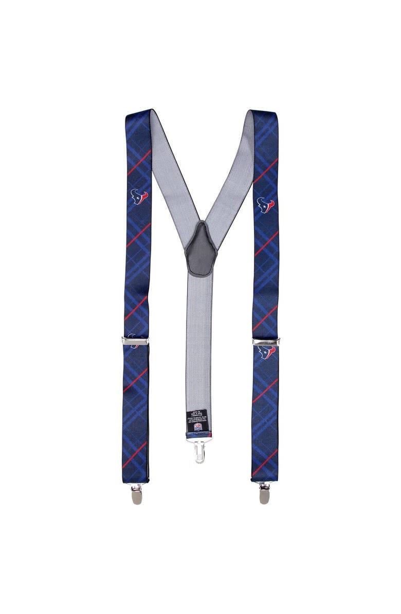 EAGLES WINGS Men's Blue Houston Texans Suspenders, Main, color, Blue