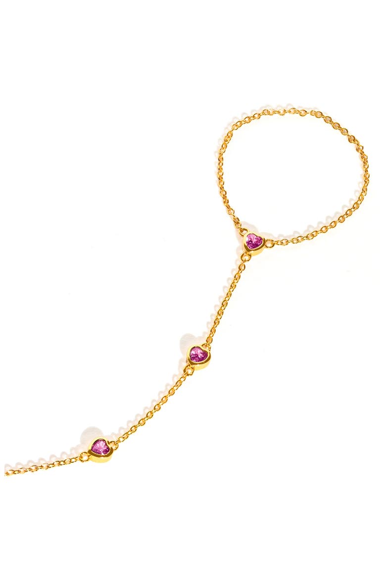 Te Amo Hand Chain Bracelet, Alternate, color, GOLD
