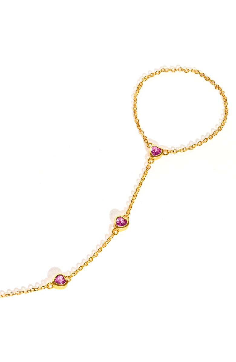 Girls Crew Te Amo Hand Chain Bracelet, Alternate, color, Gold