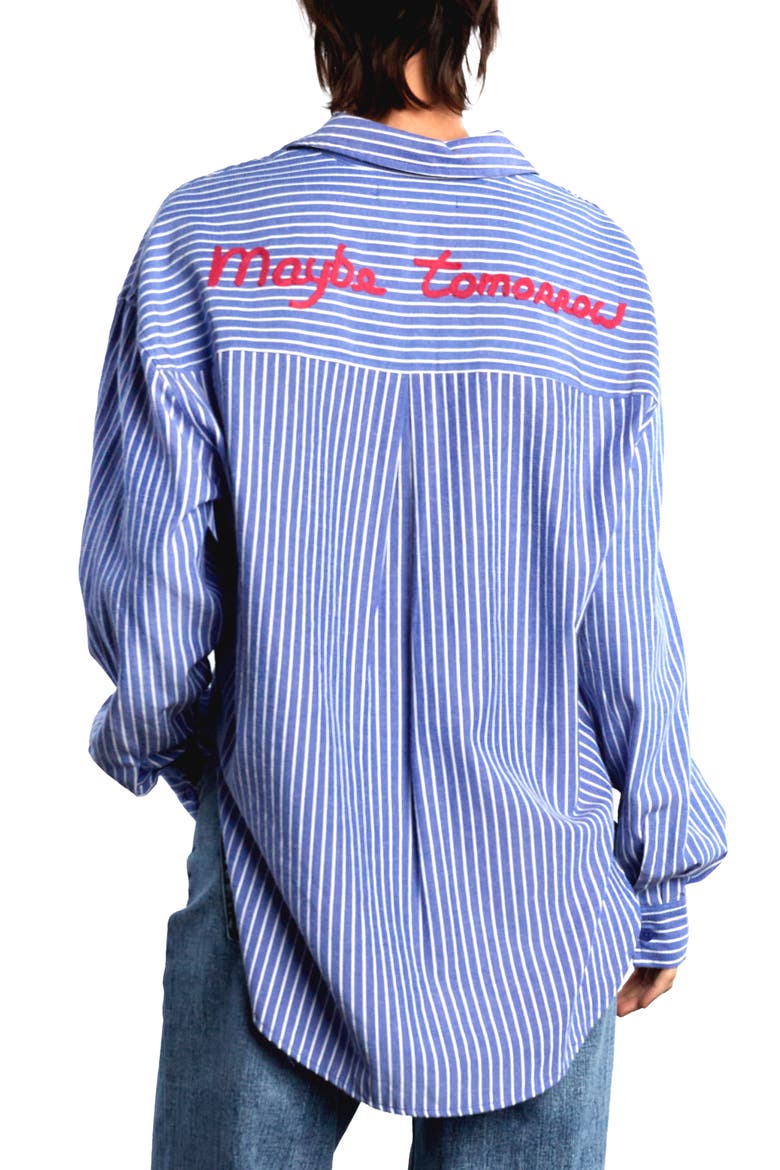 Maybe Tomorrow Stripe Shirt, Alternate, color, NICE BLUE STRIPE