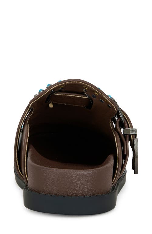 Azalea Wang Flair Studded Clog In Brown