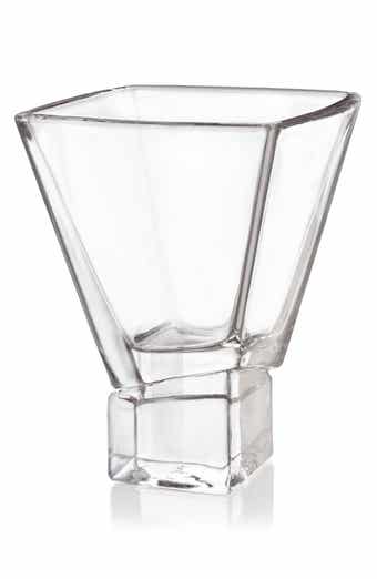Carre Square Heavy Base Crystal Martini Glass - Set of 2