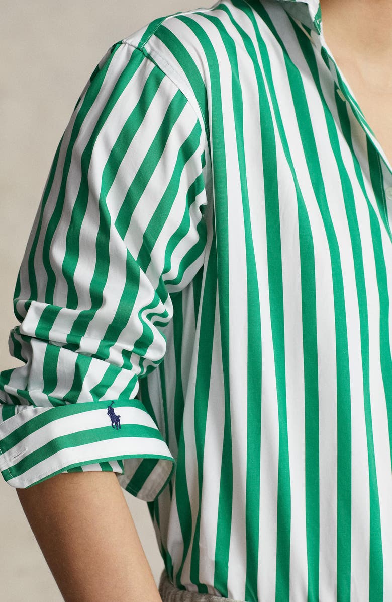 Polo Ralph Lauren Stripe Cotton Button-Up Shirt, Alternate, color,