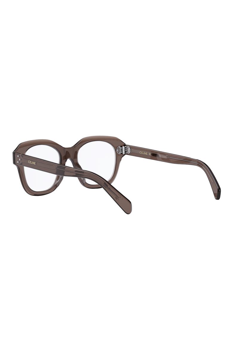 Bold 3 Dots 50mm Butterfly Optical Glasses, Alternate, color, DARK BROWN/ OTHER