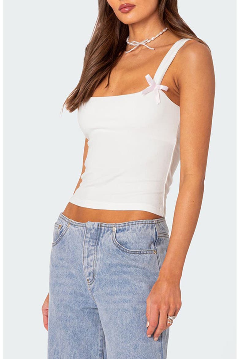 Lola Rib Crop Tank, Alternate, color, WHITE