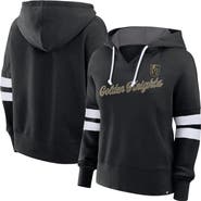 FANATICS Women's Fanatics Black Vegas Golden Knights Seize Fleece Pullover Hoodie