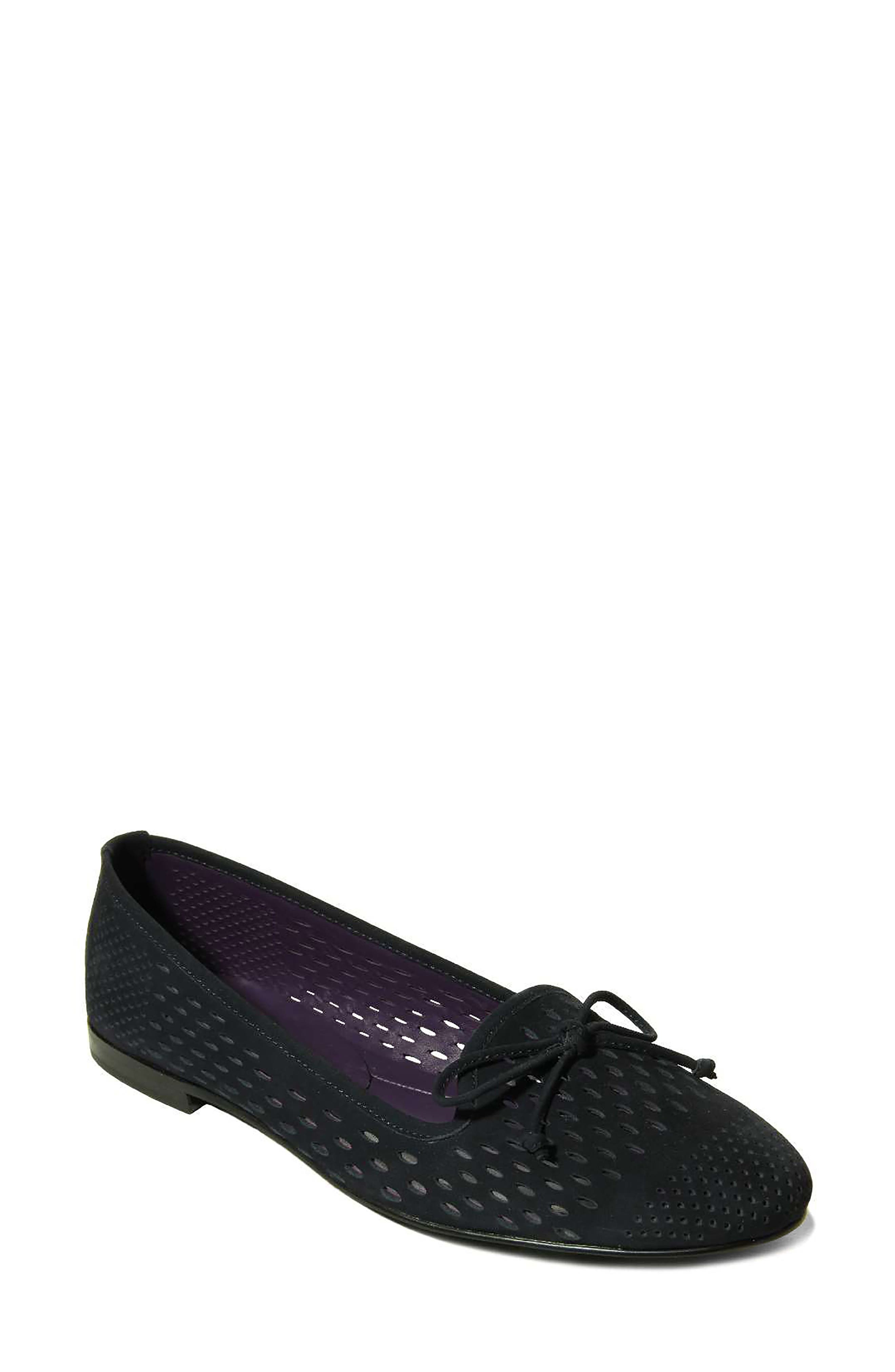 Iakona Skimmer Flat, Main, color, NAVY NUBUCK LEATHER