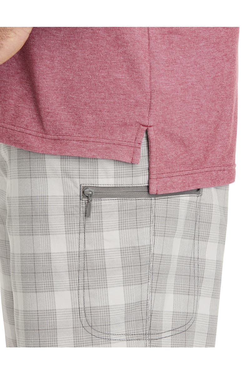 Harbor Bay by DXL Big & Tall Oxford Tipped Polo Shirt, Alternate, color, Burnt Russet