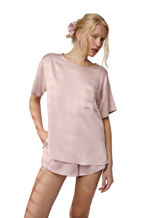 Washable Silk Short Pajamas