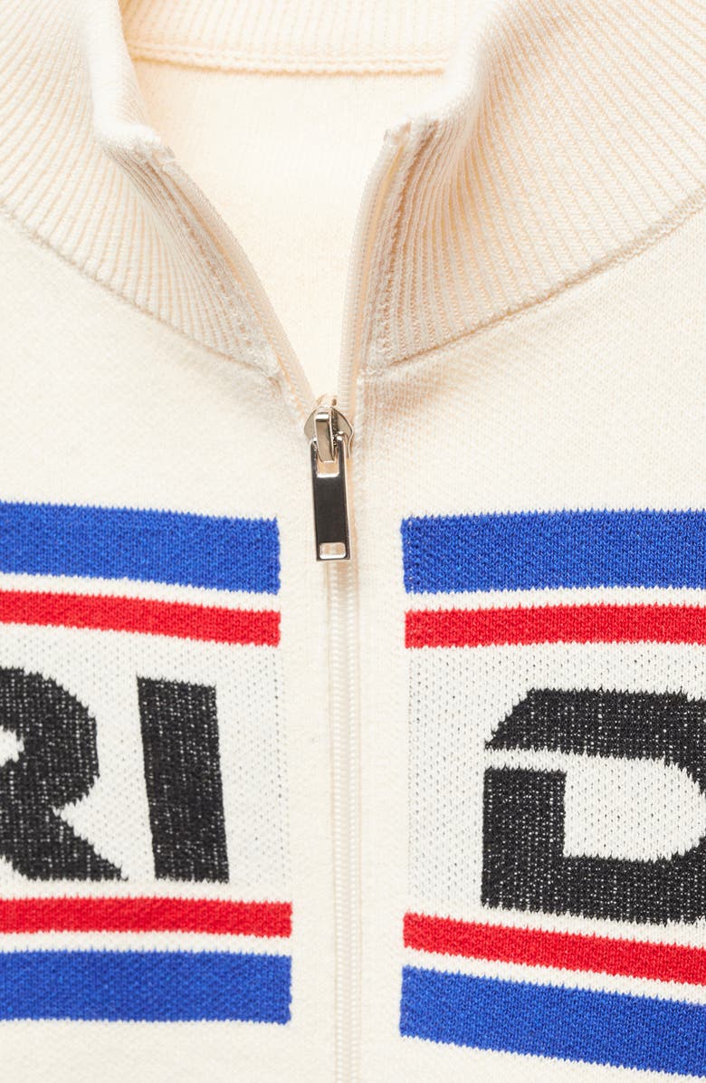 MANGO Racing Crop Cardigan, Alternate, color, 