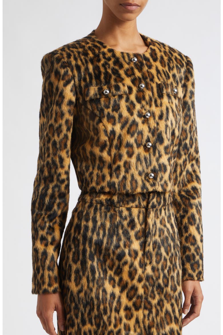 Aivana Faux Fur Button Jacket, Alternate, color, MULTI