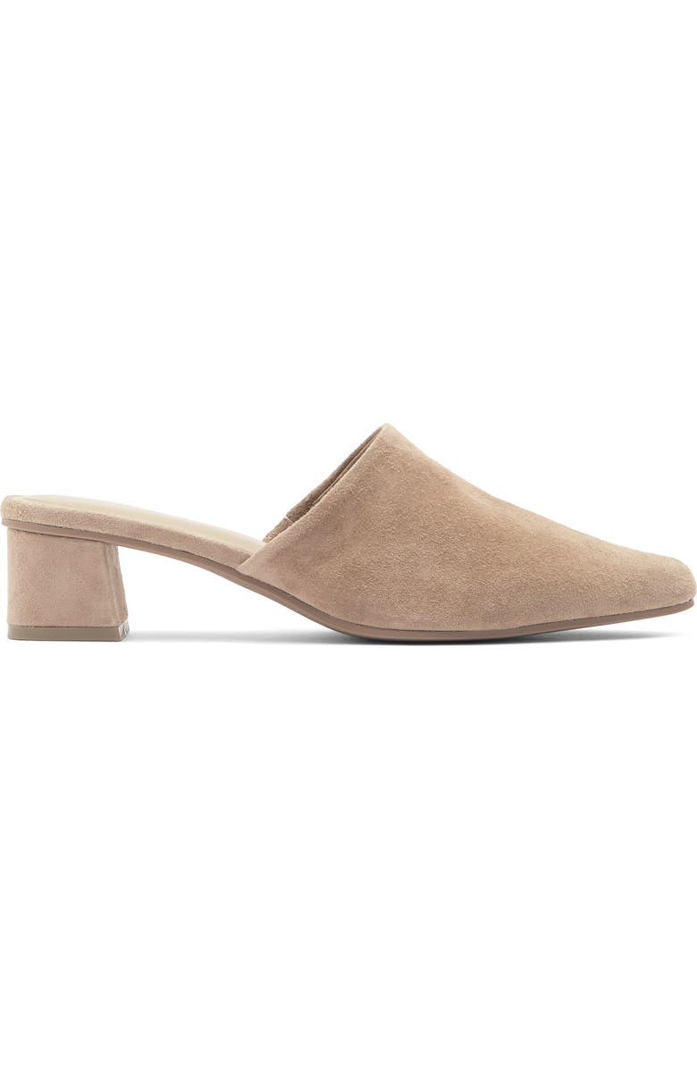 Splendid Lyn Suede Mule Heel, Alternate, color, Ermine