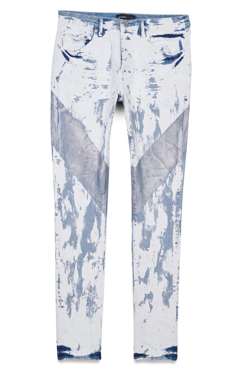 PURPLE BRAND Coated Stretch Skinny Jeans, Alternate, color, 