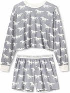 PJ Salvage Print Waffle Knit Short Pajamas
