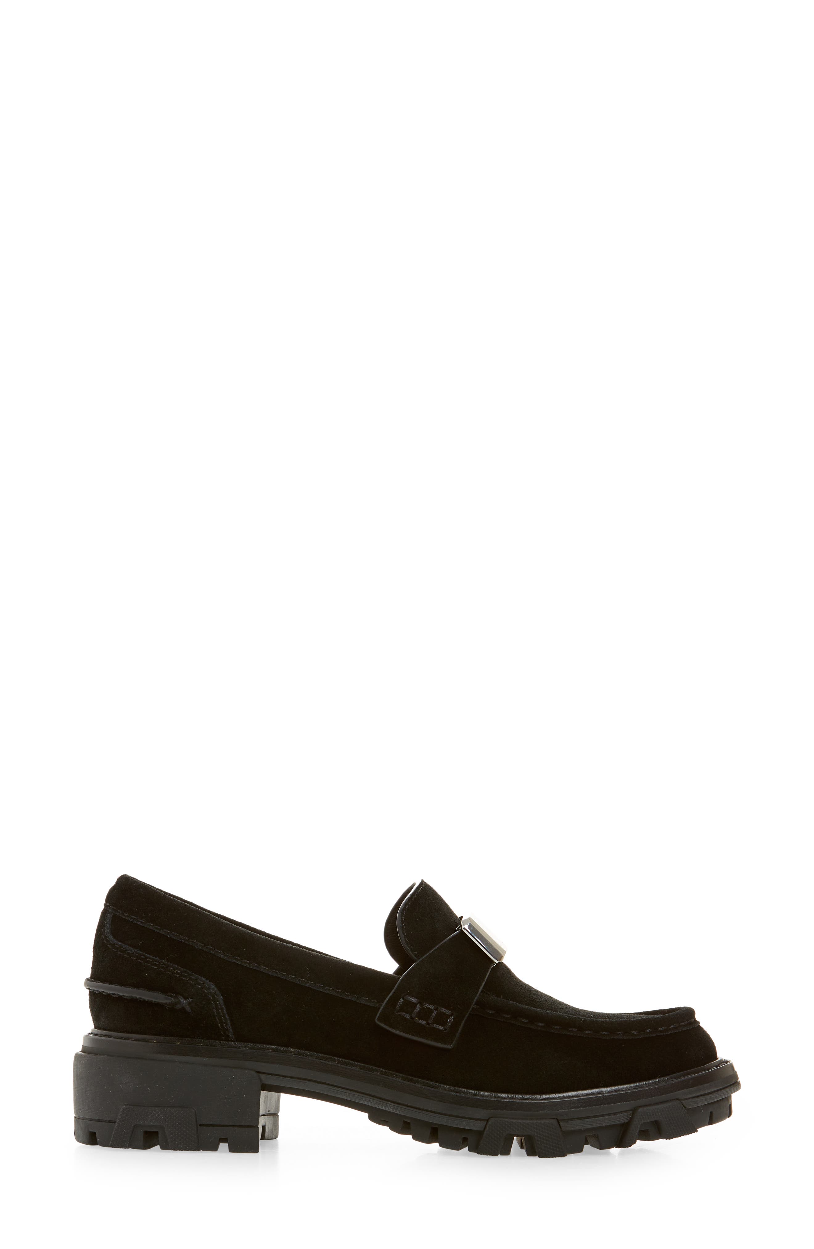 Shiloh 2.0 Lug Loafer, Alternate, color, BLACK SUEDE