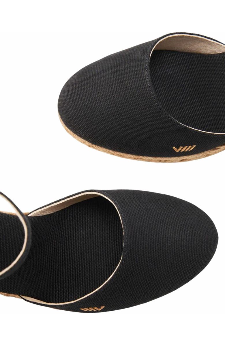 VISCATA Satuna Canvas Espadrille Wedges, Alternate, color, Black/Natural