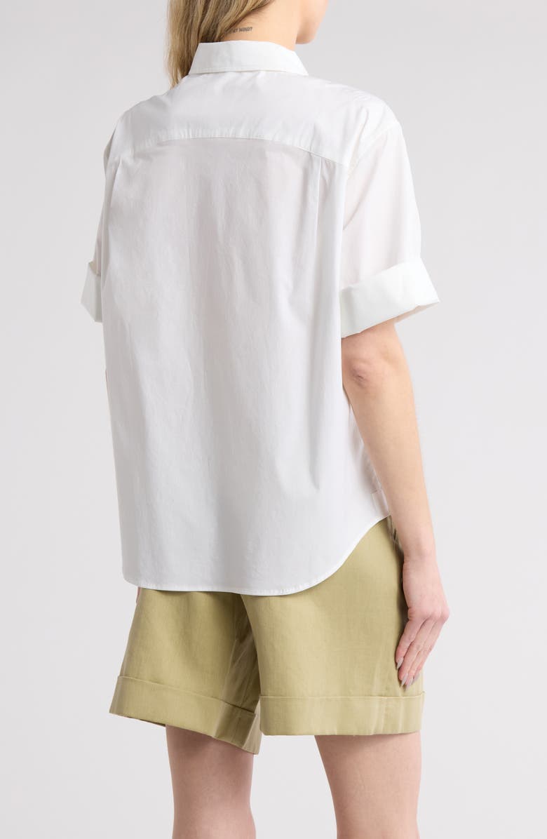 TWP Bad Habit Short Sleeve Button-Up Shirt, Alternate, color, 