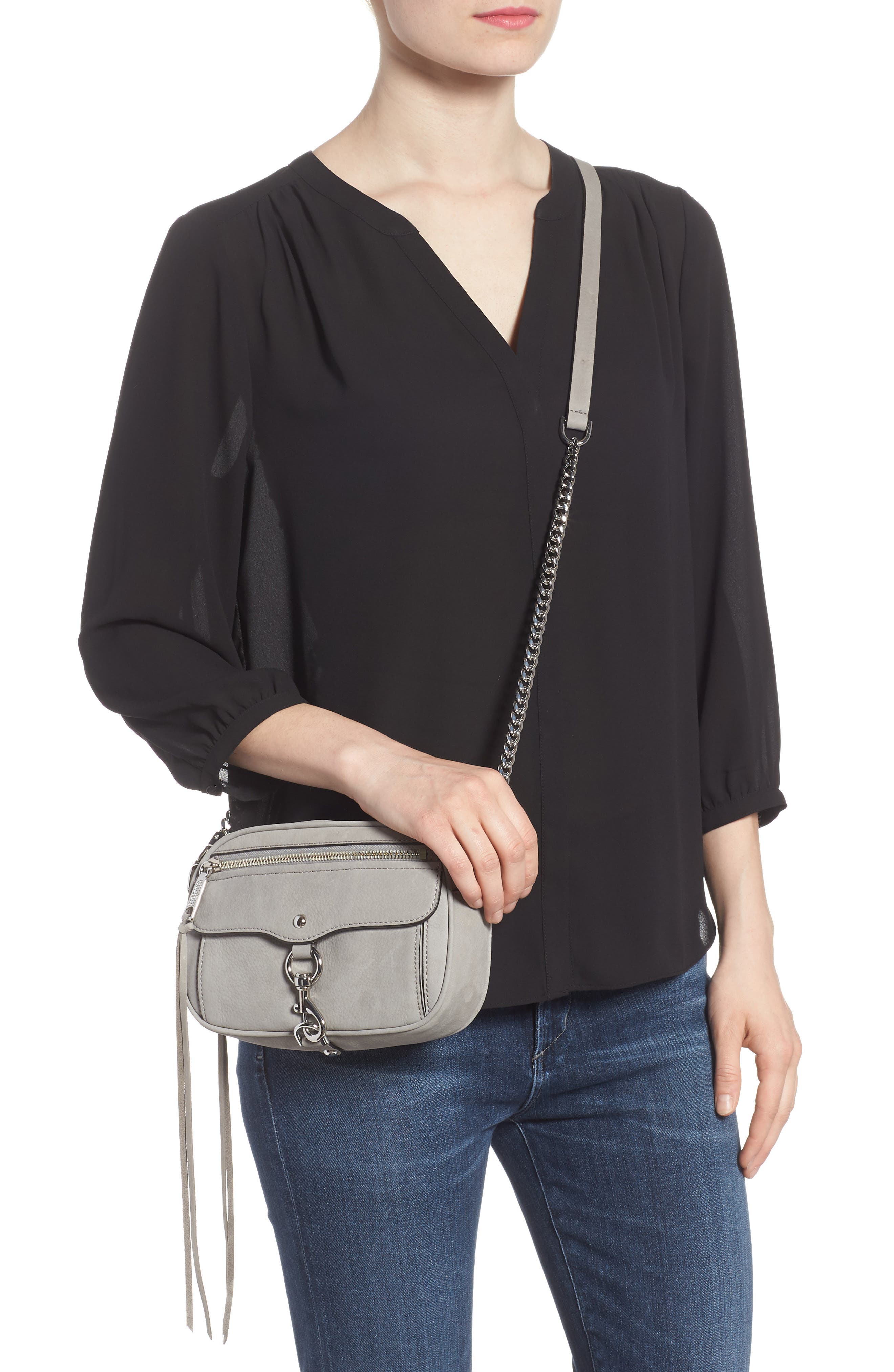 Rebecca Minkoff Blythe Leather Crossbody Bag, Alternate, color, 