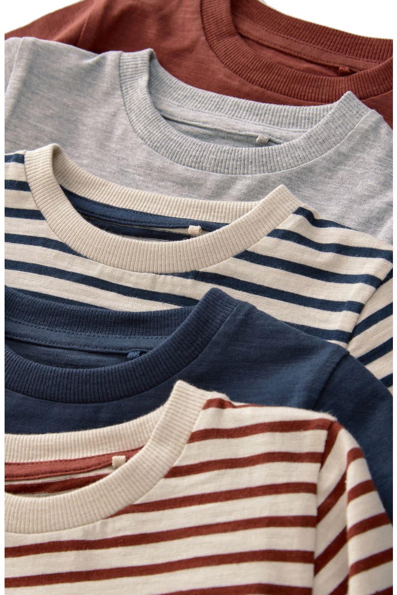Kids' 5-Pack Assorted Long Sleeve T-Shirts, Alternate, color, RED