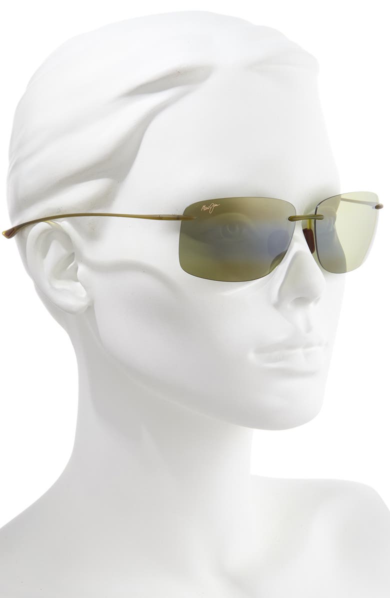 Maui Jim Hema 62mm PolarizedPlus2<sup>®</sup> Oversize Rimless Sunglasses, Alternate, color, 